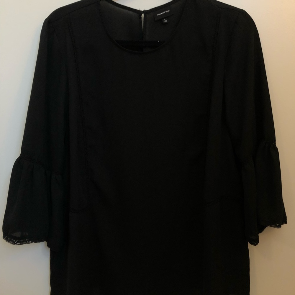 Who What Wear black blouse